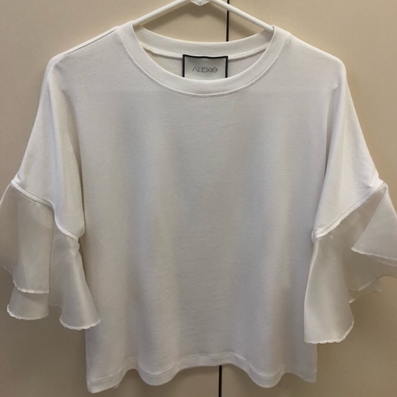 Alexis white ruffled top - Picture 2 of 12